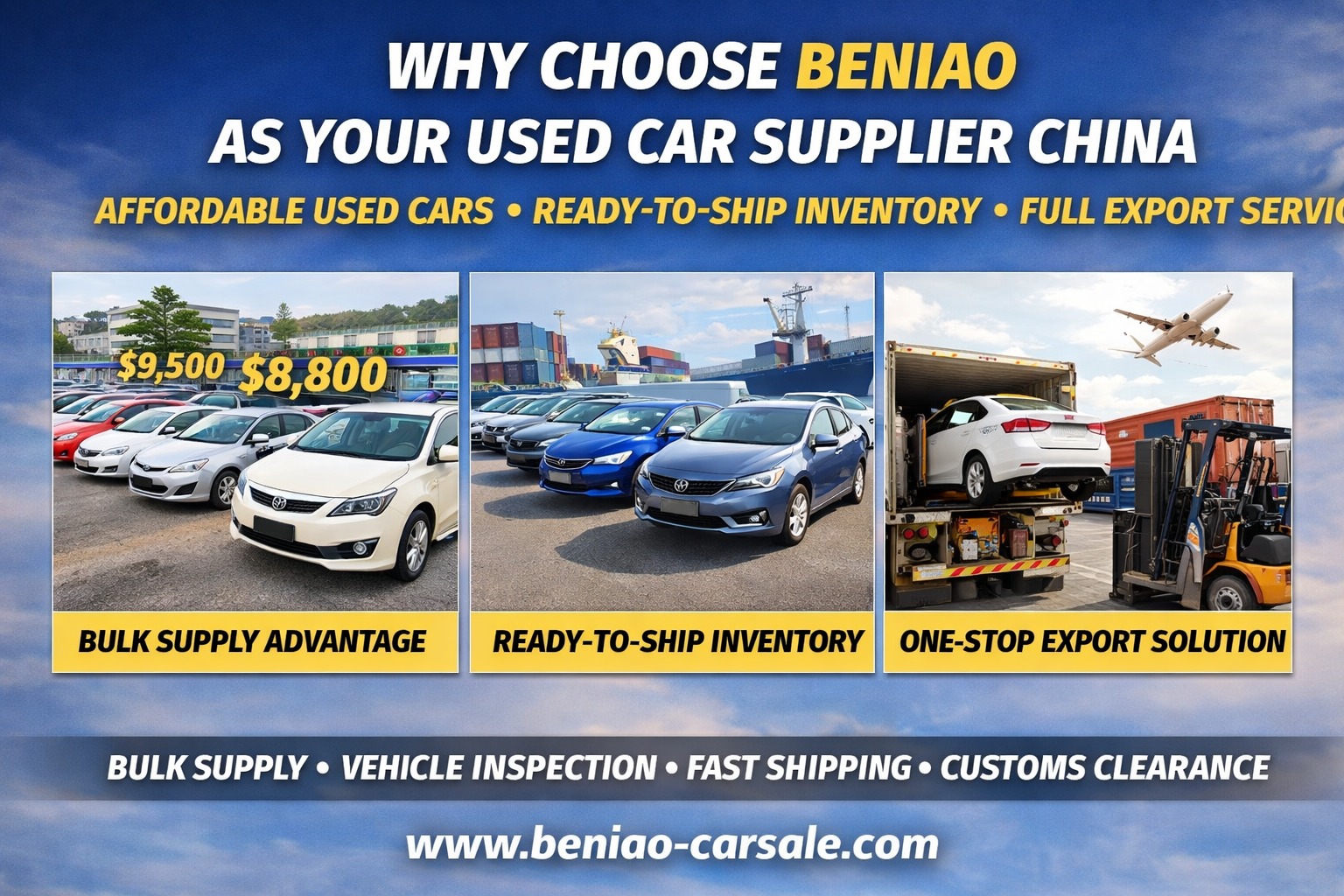 used car export dealer China